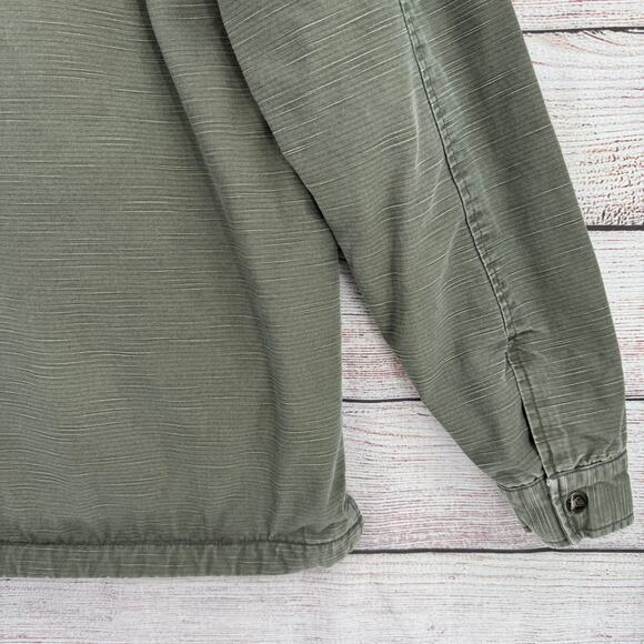 Vintage 90s QuikSilver Sherpa Lined Jacket Shacket Mens XL Green Military Chore - Picture 13 of 13